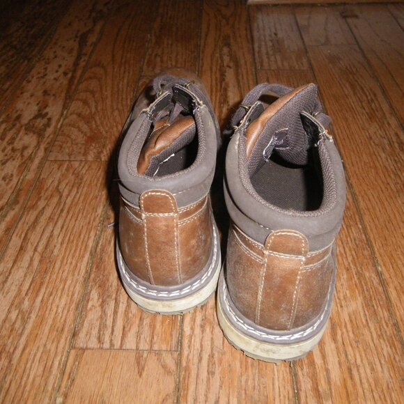 Teen's / Men's Faux Leather Casual Ankle Boots - Picture 4 of 6